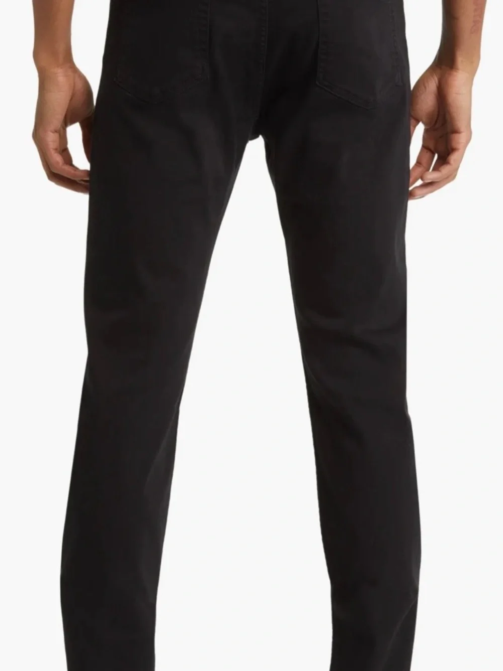 7 For All Mankind LA Men's Straight Black Jeans - Picture 2 of 12